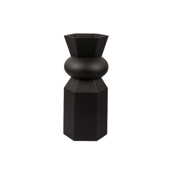 Vase - Geo 1, black