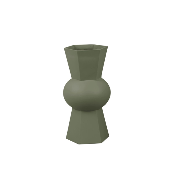 Vase - Geo 2, green