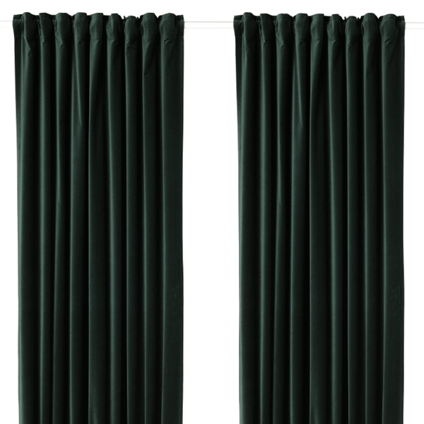 Curtain Velvet Green