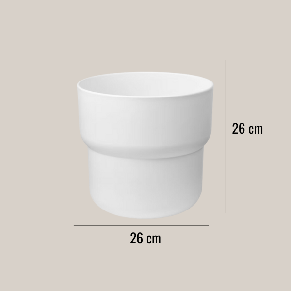 Flower pot - White, L