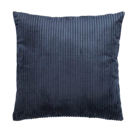 Decorative Cushion 50, Velvet, textured, blue