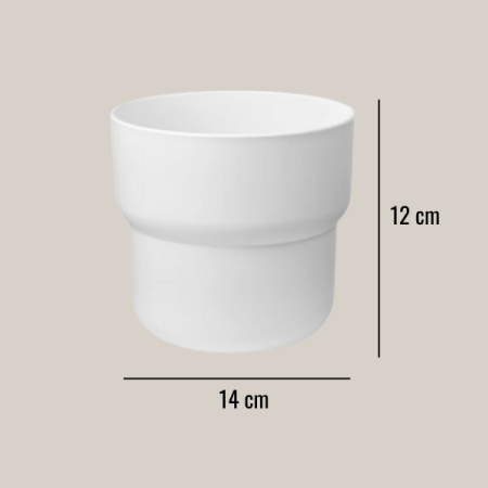 Flower pot - White, S