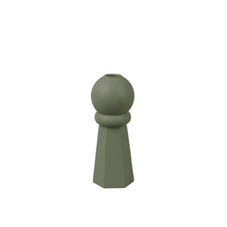 Candlestick - Geo 3, green